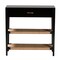 Baxton Studio Freya Modern Bohemian Black Finished Bayur Wood 1-Drawer Console Table 227-12897-ZORO - alternate 4